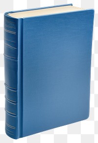 PNG Blue hard cover book publication blue white background.