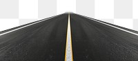 PNG Empty road 3d render with lines highway backgrounds asphalt.