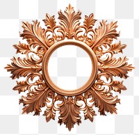 PNG Nouveau art of sun burst frame jewelry brooch copper.