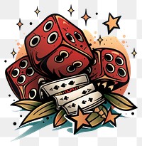 PNG Illustration of casino card cards game dice.