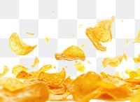 PNG Photo of flying chips backgrounds snack food.