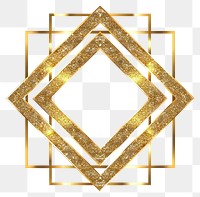 PNG Elegant geometric golden frame