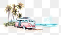 PNG Beach travel vehicle drawing car. 