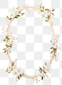 PNG Flower jewelry blossom wreath.