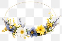 PNG Flower wreath yellow plant.