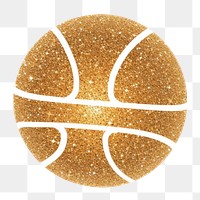 PNG Basketball icon glitter sports shape.