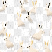 PNG Rabbits animal pattern mammal. 