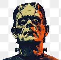 PNG Vintage Frankenstein horror illustration