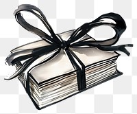 PNG Book illustration ribbon gift-wrapped.