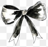 PNG Bow illustration ribbon white.