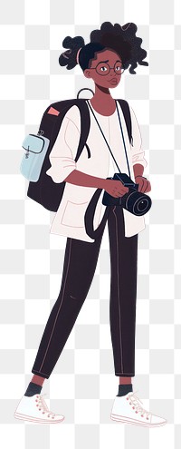 PNG Black woman is photographer cartoon person photography.