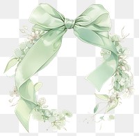 PNG Coquette square picture frame wreath.