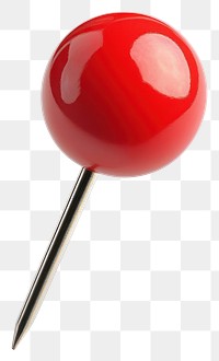 PNG Red push pin isolated round red.