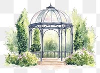 PNG Gazebos garden gazebo illustration.