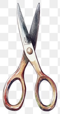 PNG Garden Scissors scissors illustration watercolor.