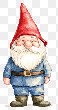 PNG Garden Gnomes illustration watercolor garden.