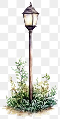 PNG Pole illustration watercolor garden.