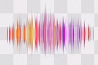 PNG Audio frequency purple art visualization.