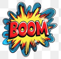 PNG Comic boom graphics colors word.