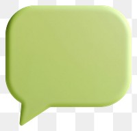 PNG Chartreuse-green octagon shape illustration speech bubble.