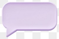 PNG Pastel purple speech bubble