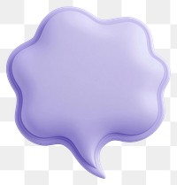 PNG Lavender-blue thought bubble shape illustration graphic purple.