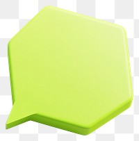 PNG Lime-green octagon shape illustration graphic speech.