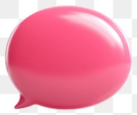 PNG Raspberry-pink balloon graphic bubble.