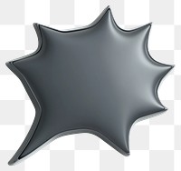 PNG Slate-gray bold spiky shape illustration graphic symbol.