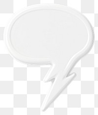 PNG Thought bubble with Lightning bolt tail shape outline illustration lightning graphic.