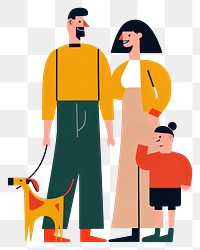 PNG Happy family illustration people person.