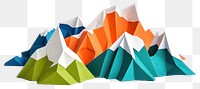 PNG Mountian paper origami craft.