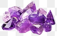 PNG Amethyst gemstones crystal mineral jewelry. AI generated Image by rawpixel.