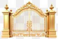 PNG Gold gate white background architecture protection. 