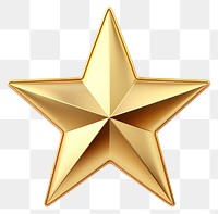 PNG 3d golden new year star symbol icon five-pointed.