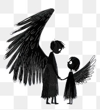 PNG Book publication silhouette archangel.