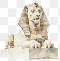 PNG An ancient greek Sphinx statue art sculpture.