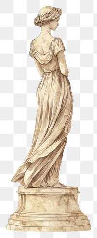 PNG An ancient greek Siren statue art sculpture.