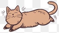 PNG A Burmese cat jumping illustration animal cute.