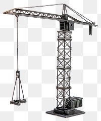 PNG Industrial crane model for construction