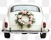 PNG Wedding car background vehicle flowers.