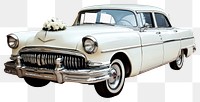 PNG Wedding classic car automobile vehicle white.