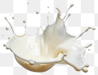 PNG Dynamic milk splash isolated background