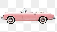 PNG Pink Convertible car for the bride and groom convertible automobile vehicle.