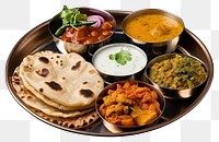 PNG Traditional Indian thali meal