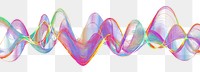 PNG Sound waves illustration colorful pattern.