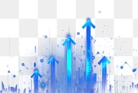 PNG Blue arrows pointing upwards illustration background financial.