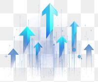 PNG Blue arrows pointing upwards background financial graphics.