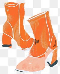 PNG Boots illustration footwear shoes.