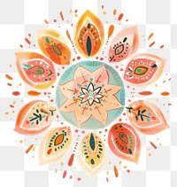 PNG Diwali mandala illustration patterns style.